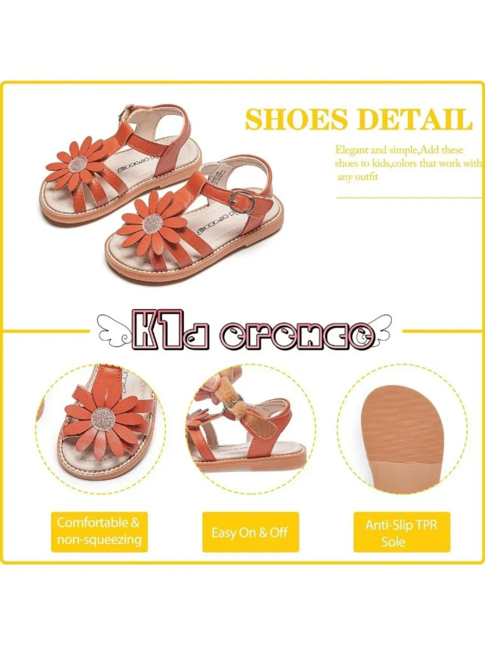 Adorable Toddler Flower Girl Sandals - Open Toe Dress Shoes for Weddings